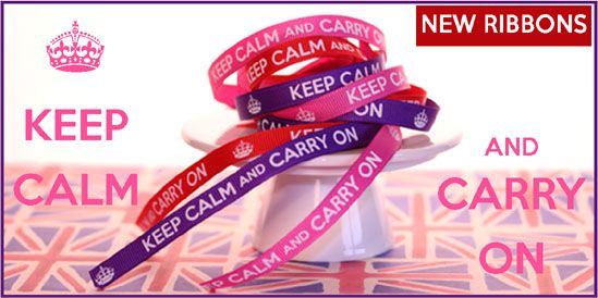 keep calm and carry on ribbon